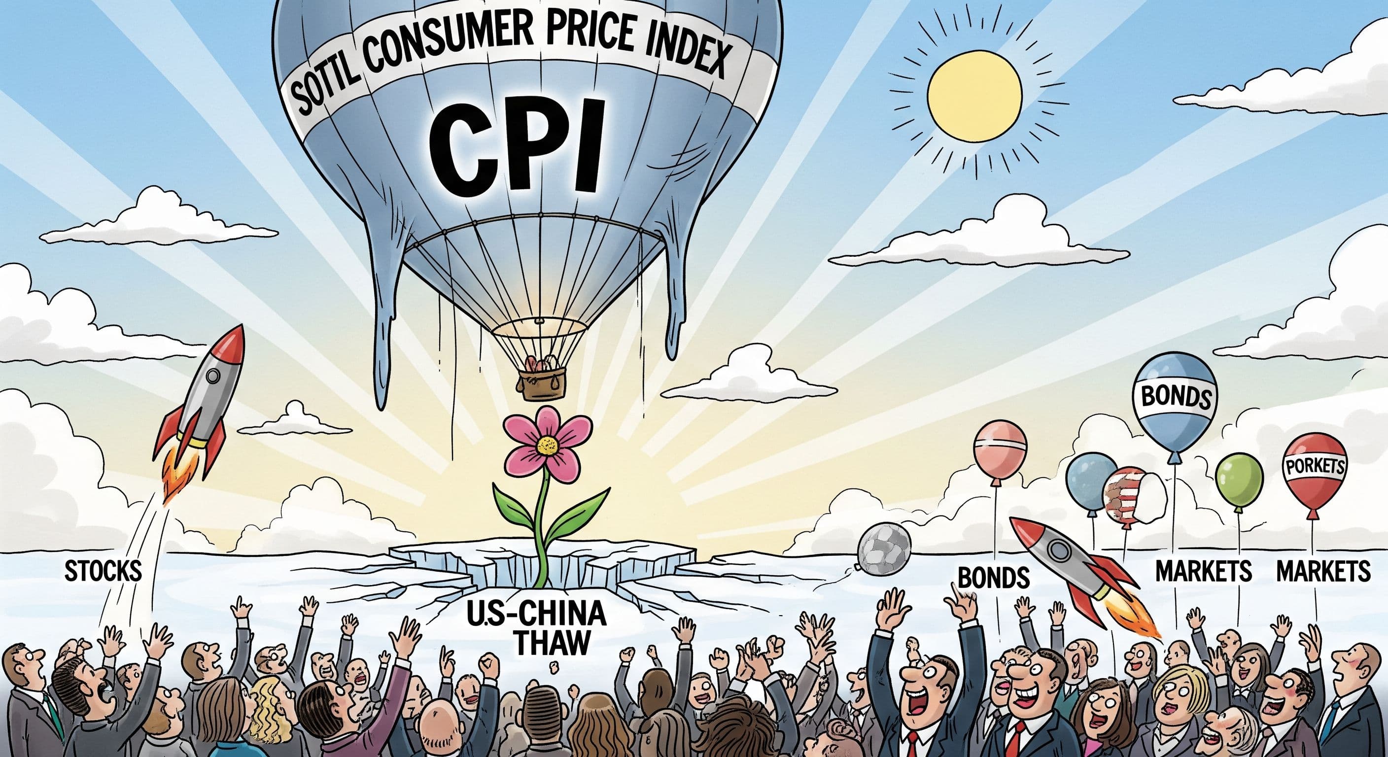 Softer CPI and US–China thaw spark risk rally