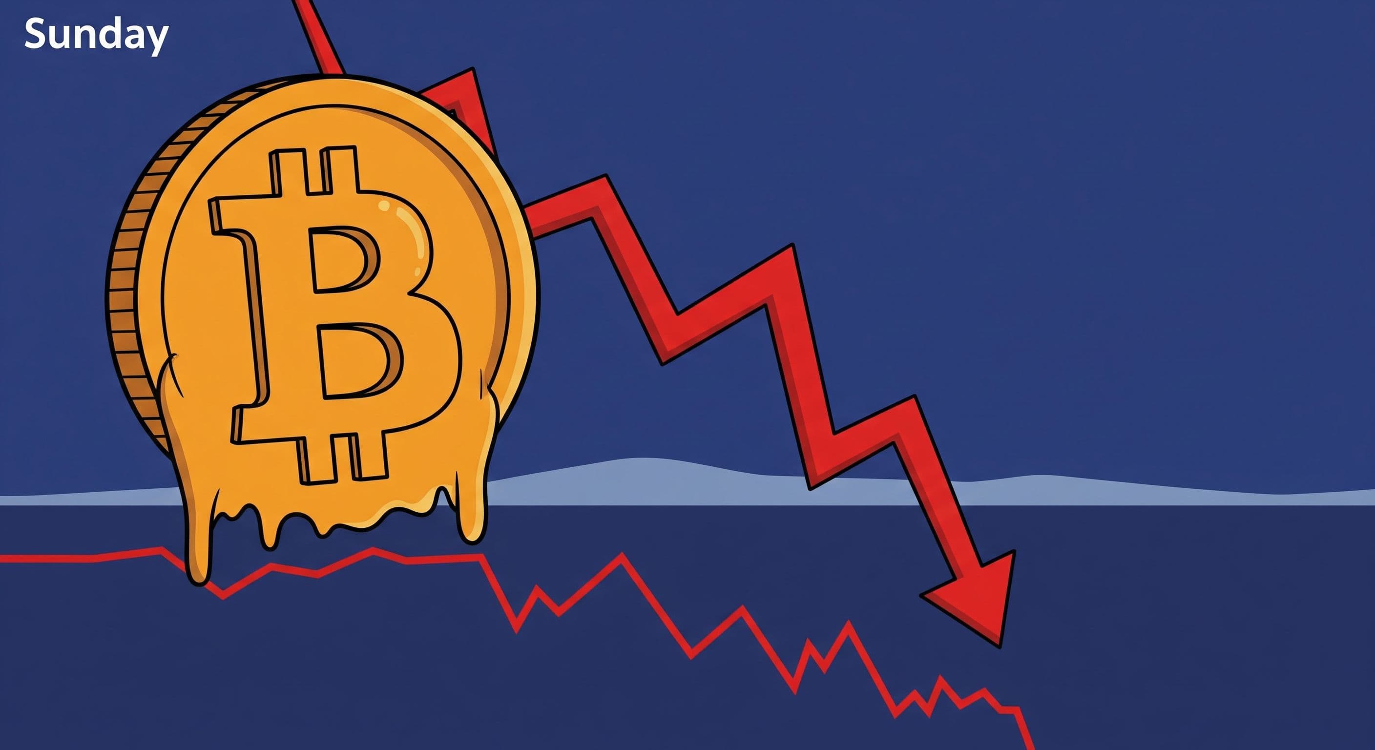 Bitcoin crashes 5% as Sunday leverage washout hits the market