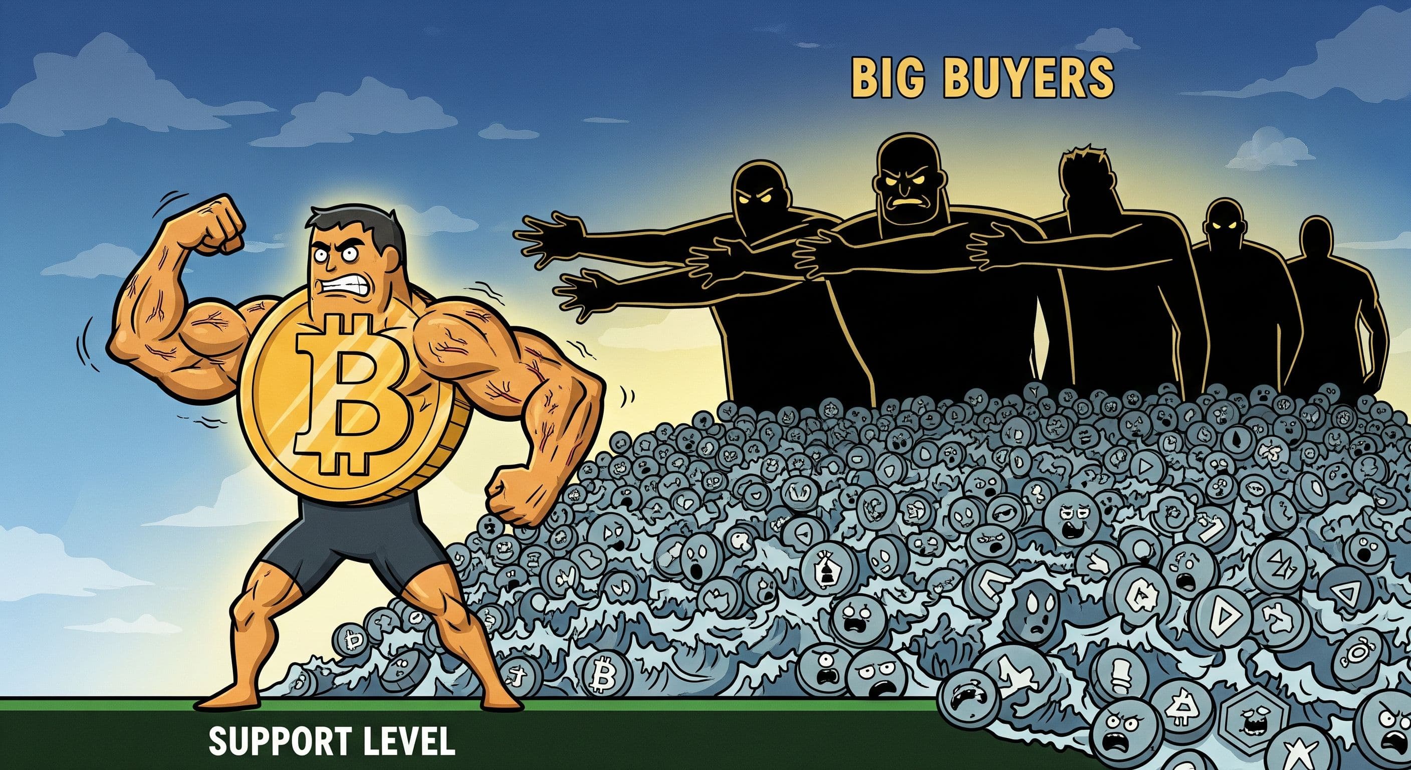 Bitcoin holds the line as big buyers step in