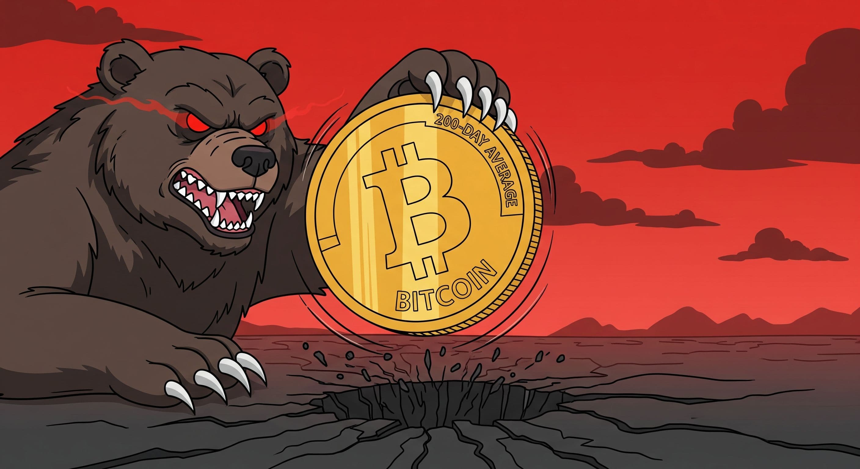 Bitcoin’s 200-Day Flip Sparks New Bear Market Fears