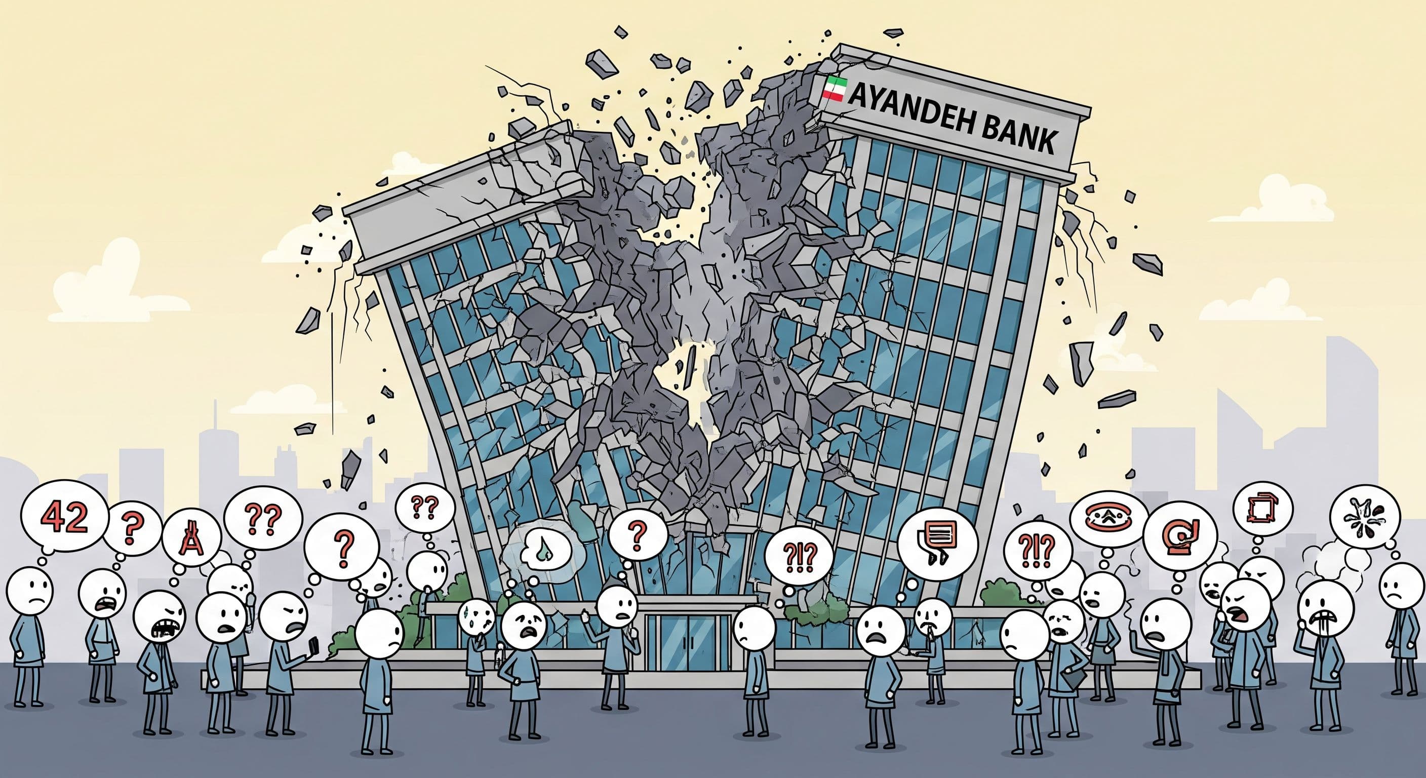 Iran’s Ayandeh Bank collapses, 42 million customers hit