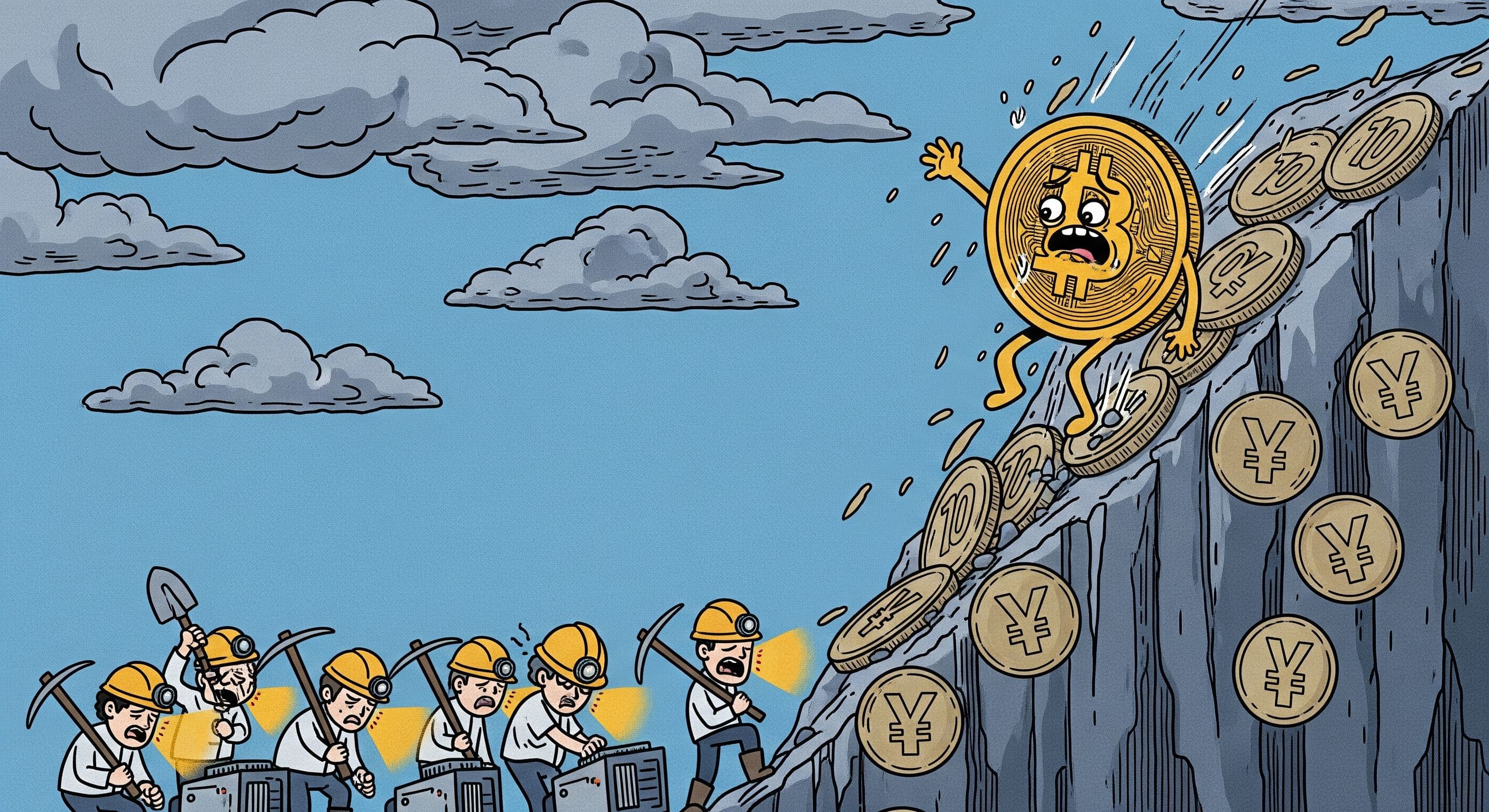 Bitcoin Slides as Yen Tightening Meets Miner Shutdowns