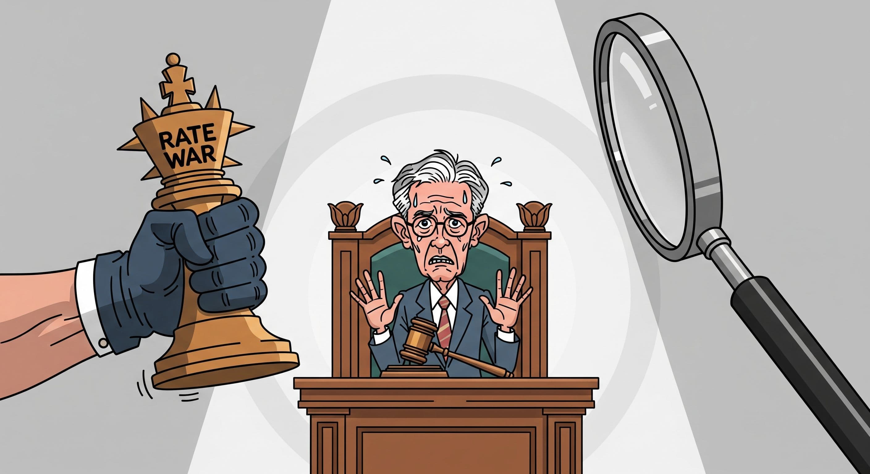 Powell Faces Criminal Probe in High-Stakes Rate War