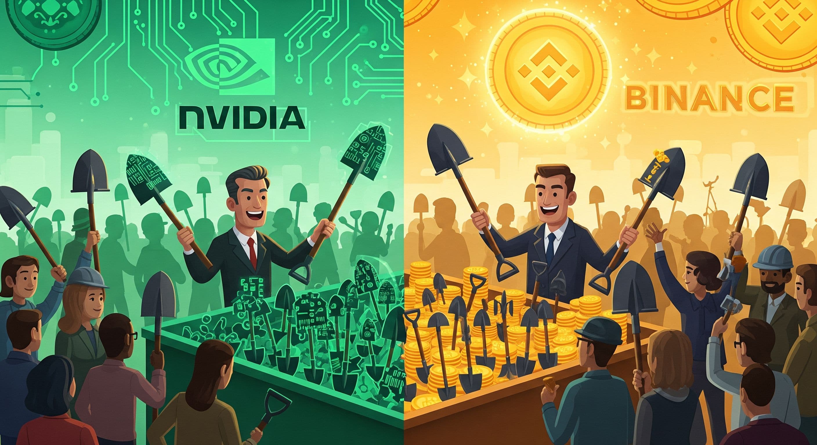 From Nvidia to Binance: Selling Shovels is the Strongest Business Model