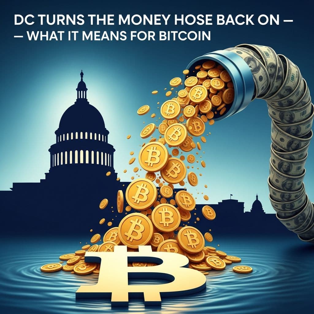 DC Turns the Money Hose Back On — What It Means for Bitcoin