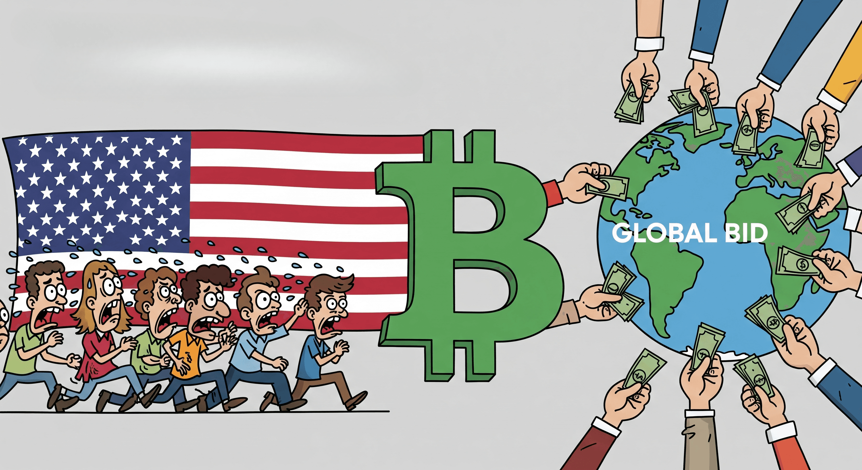 [Bitnews Original] BTC Fractures: US Panic, Global Bid
