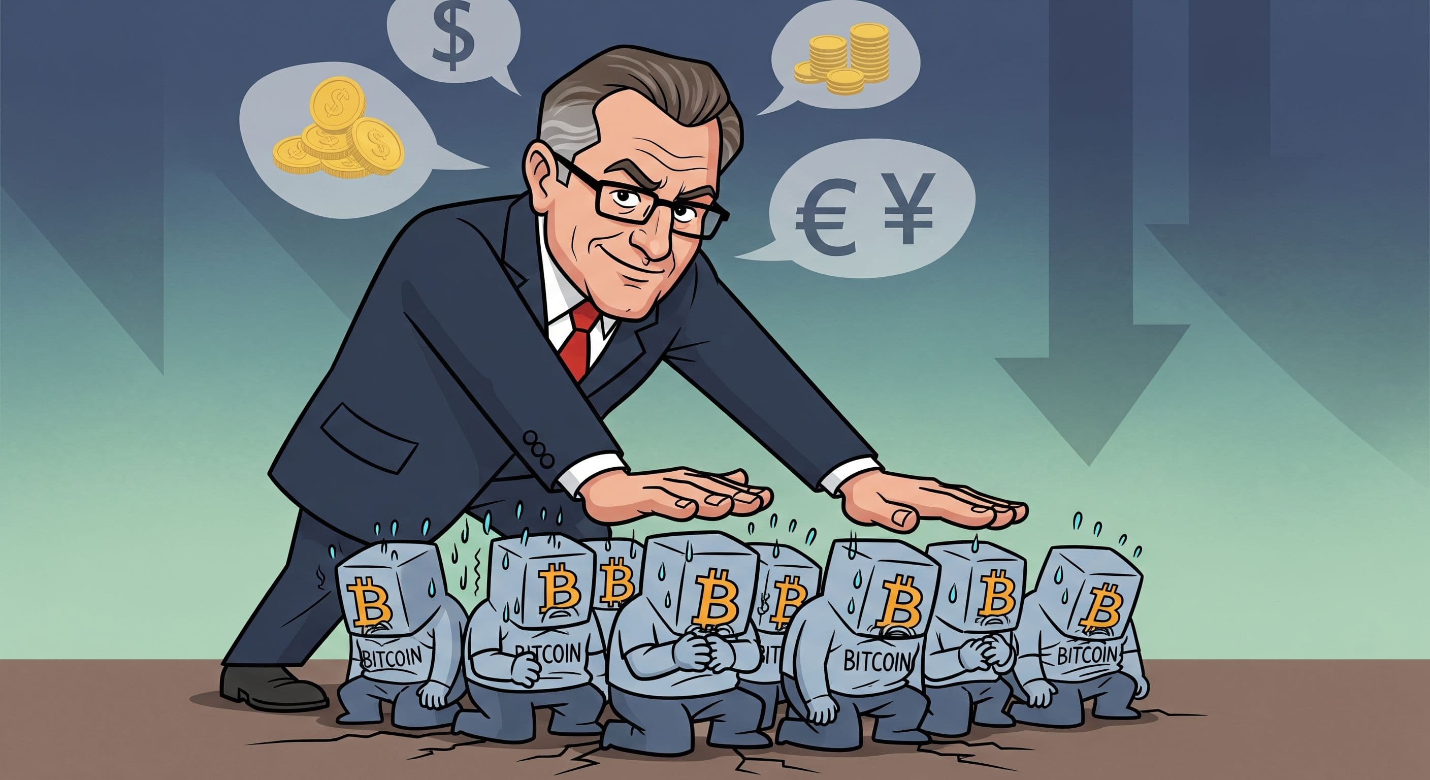 Peter Schiff Pressures Bitcoin Holders as Sentiment Weakens