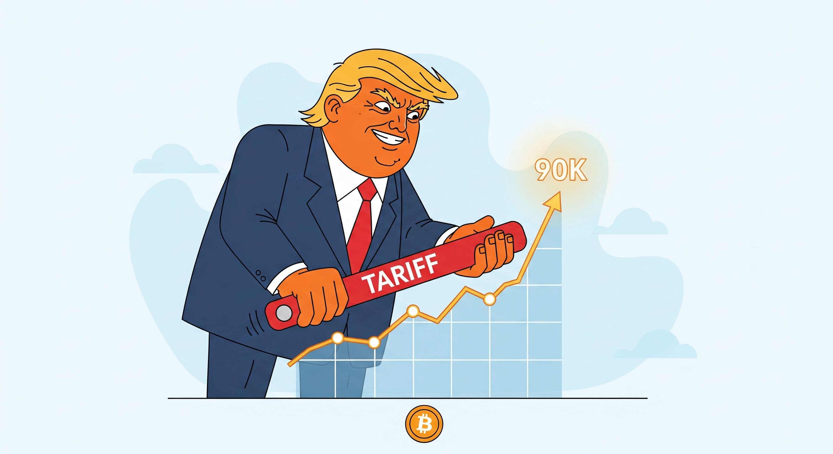 Trump Tariff Pivot Sends BTC Back To $90k
