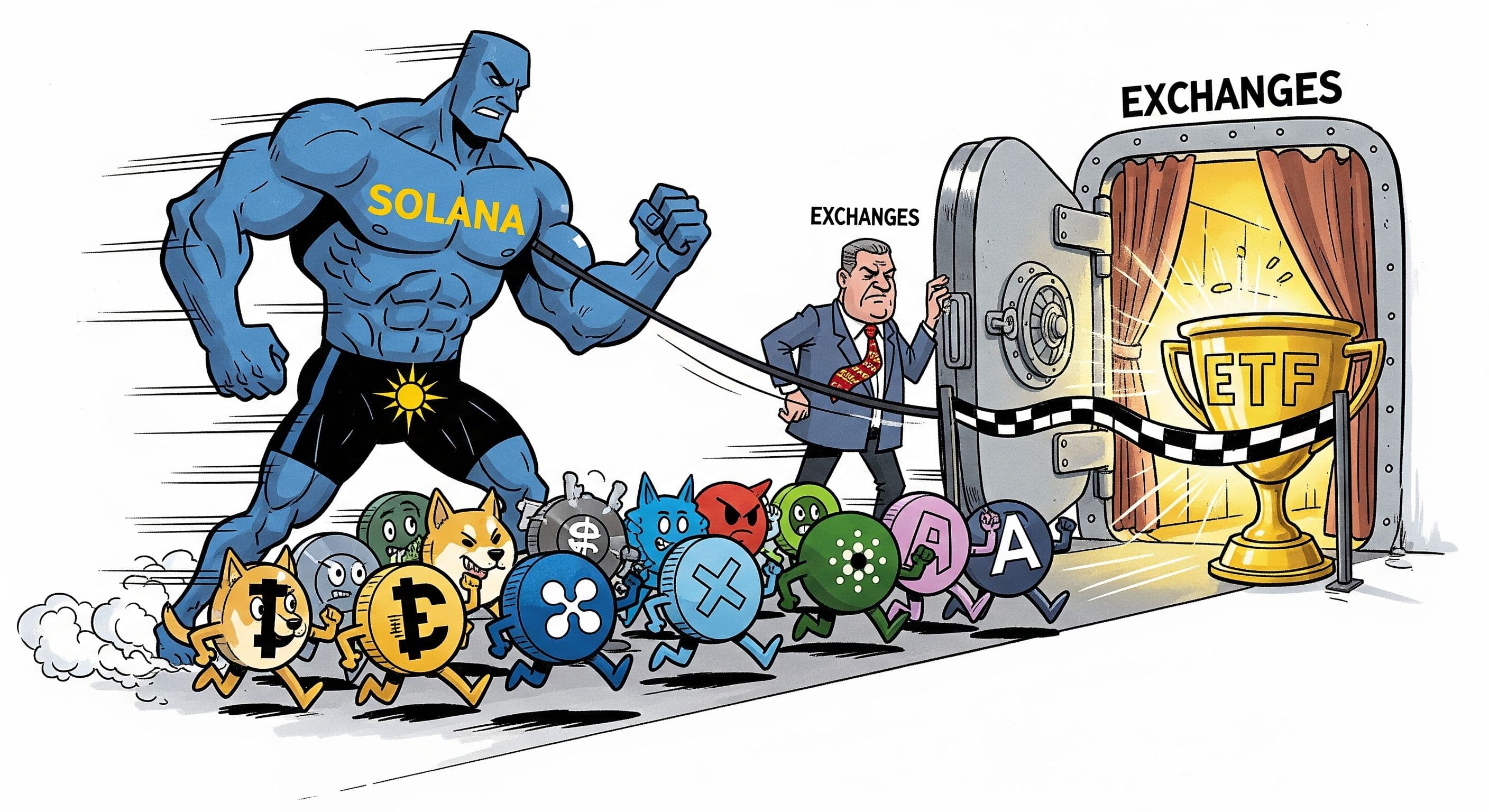 Exchanges ready altcoin ETFs as Solana leads Tuesday slate