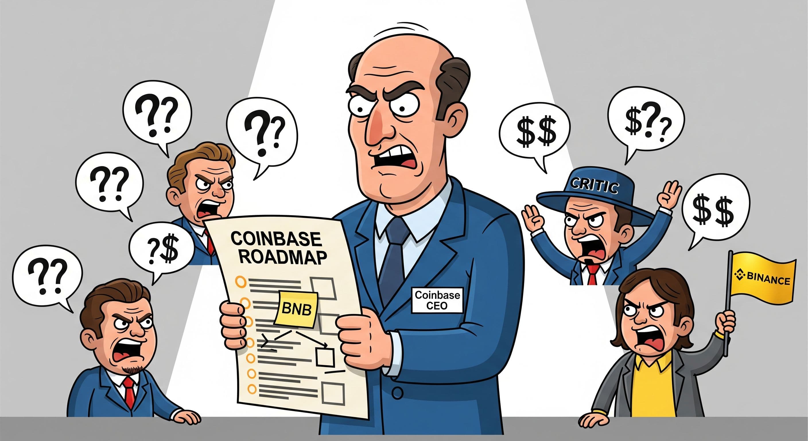 Coinbase adds BNB to roadmap after criticism and listing drama