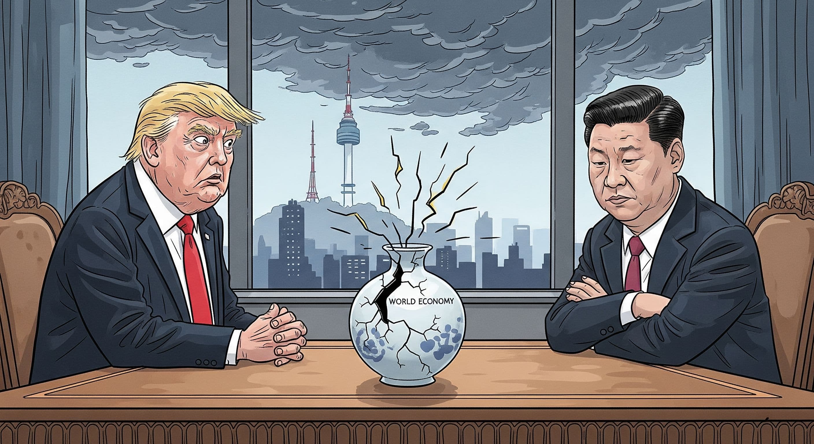 Trump And Xi Seek Tariff Truce In Seoul