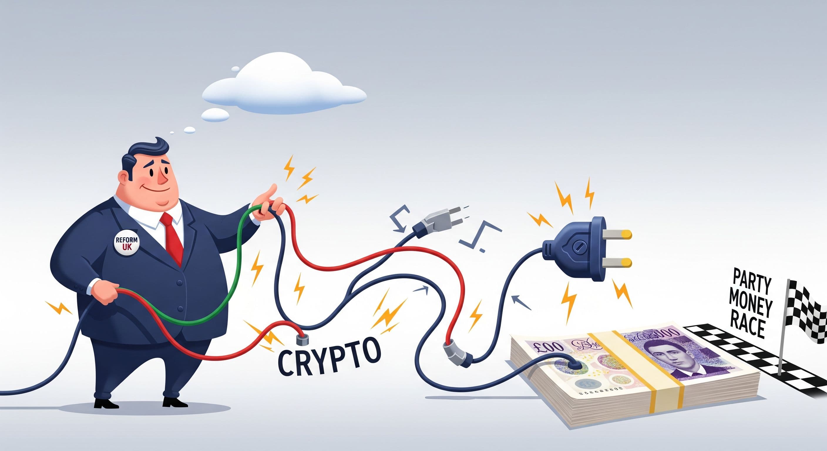 Reform UK Crypto Donor Rewires UK Party Money Race